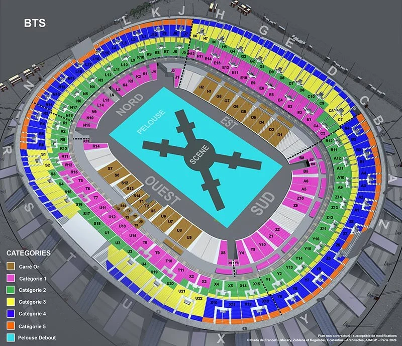 Plan du Stade de France